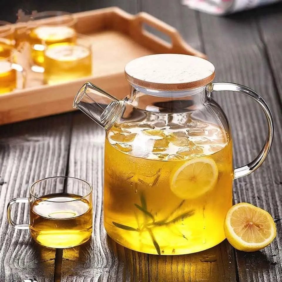 1,6L hoge glazen theepot