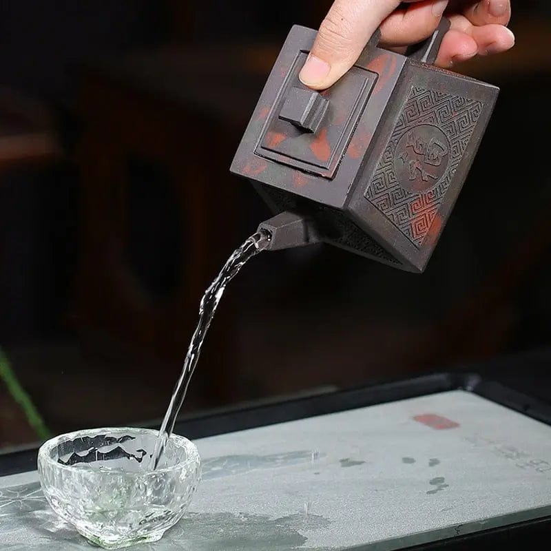 200ML antieke Chinese klei theepot