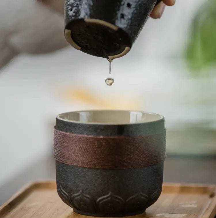 225ML Chinese draagbare keramische theepot