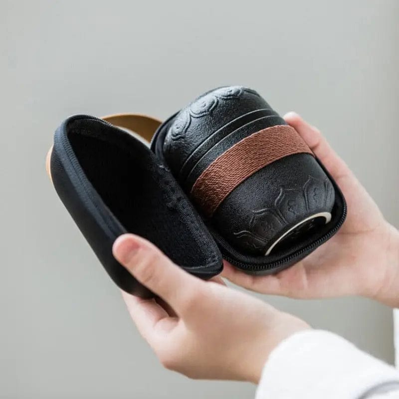 225ML Chinese draagbare keramische theepot