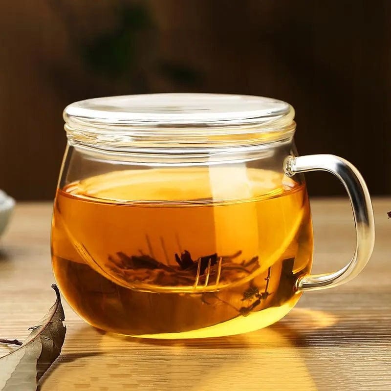 300 ml glazen theemok met enkele infuser