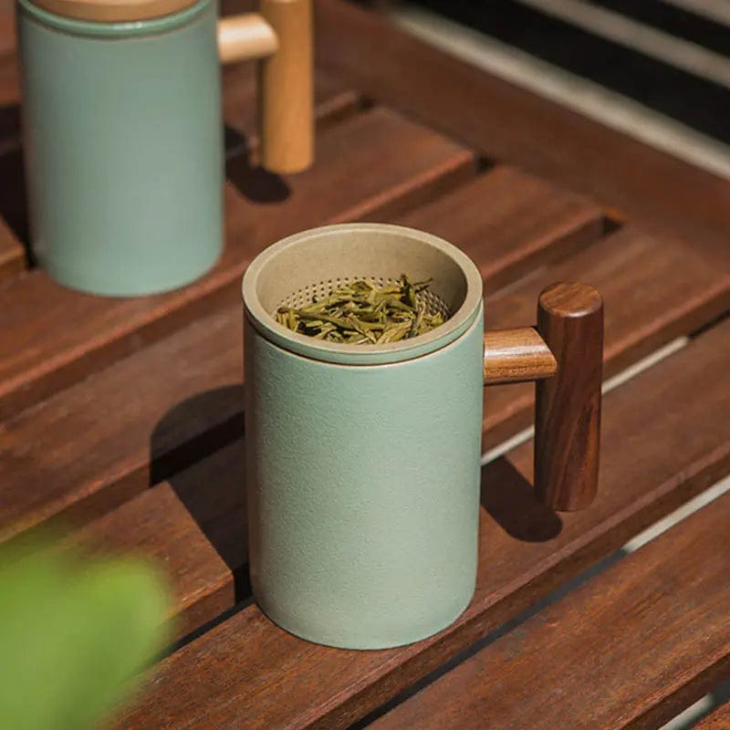 300 ml hoge keramische theemok