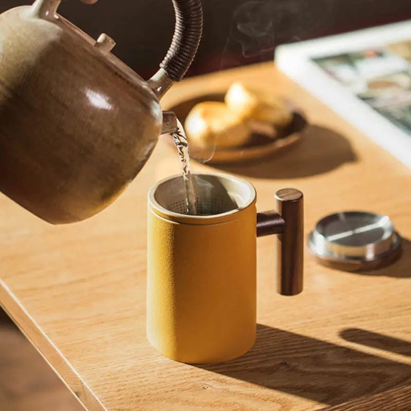 300 ml hoge keramische theemok