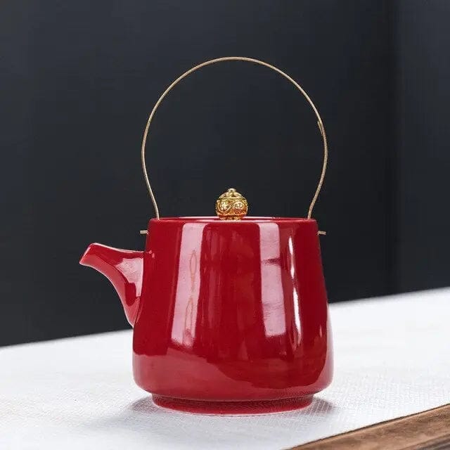 300ML hoge Chinese porseleinen theepot