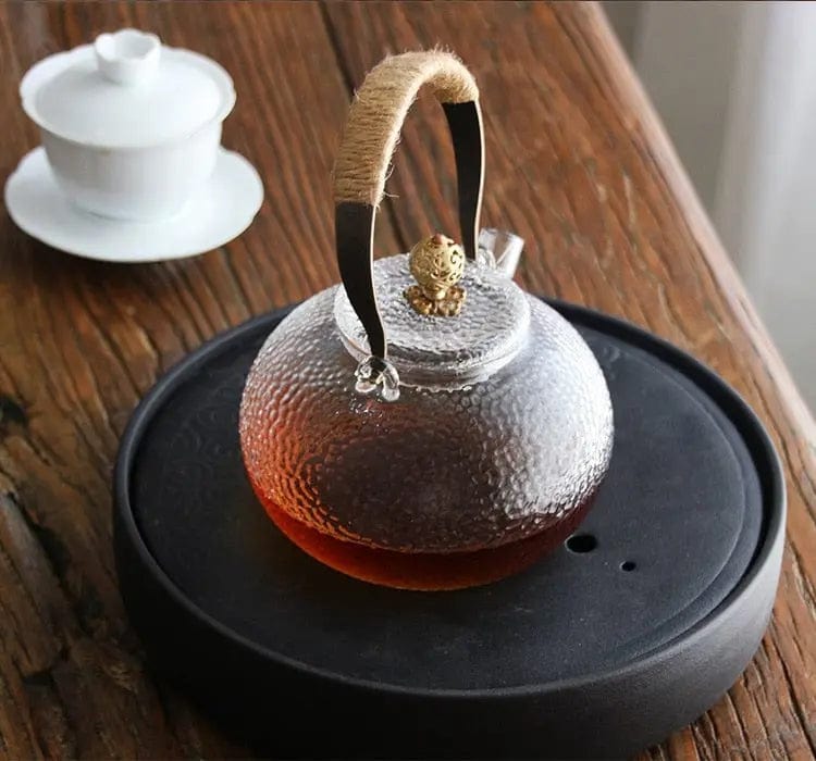 Antieke Chinese glazen theepot 900ML