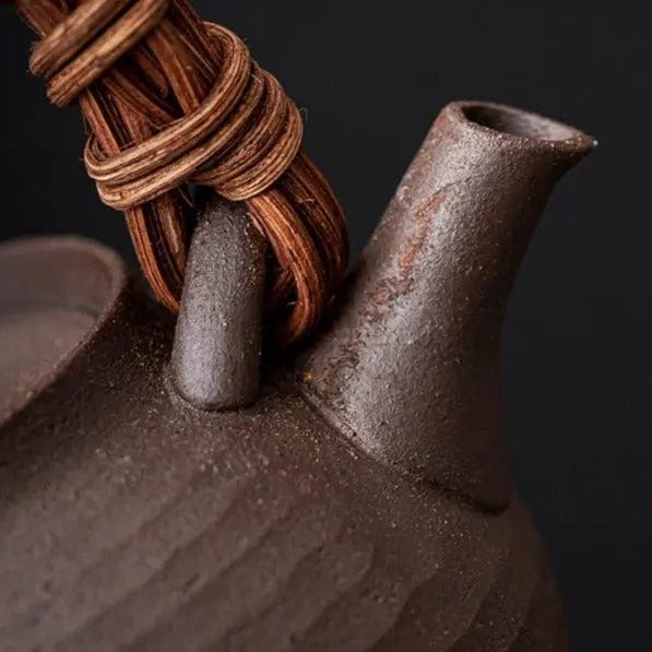 Antieke Japanse aardewerken theepot 200ml