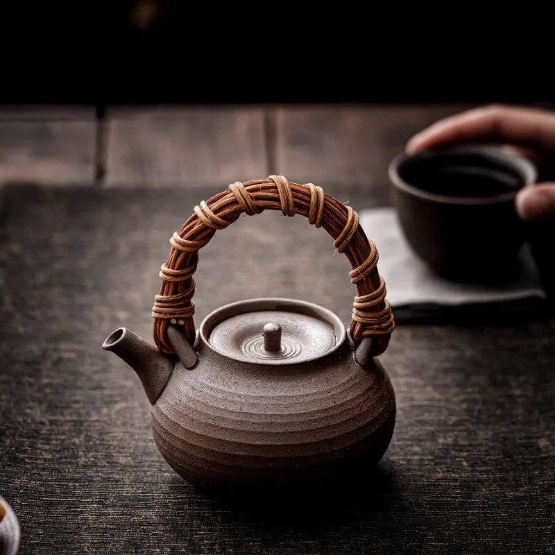 Antieke Japanse aardewerken theepot 200ml