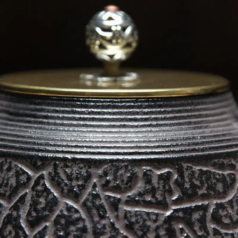 Antieke Japanse gietijzeren theepot 1,3L