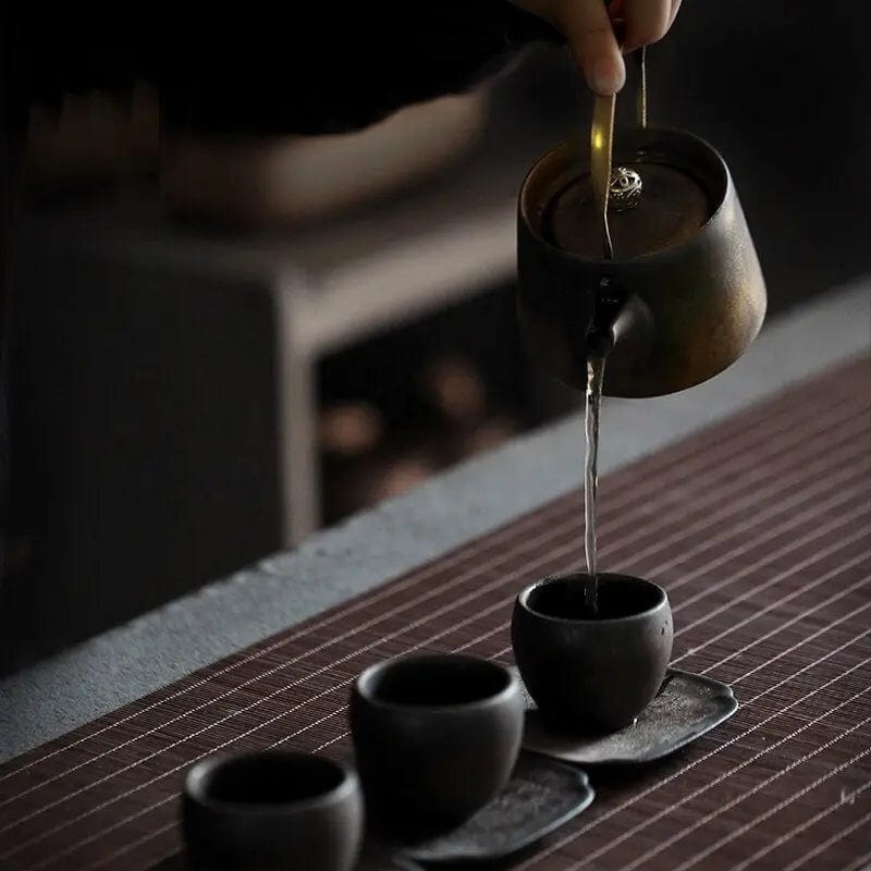 Antieke Japanse keramische theepot 210 ml