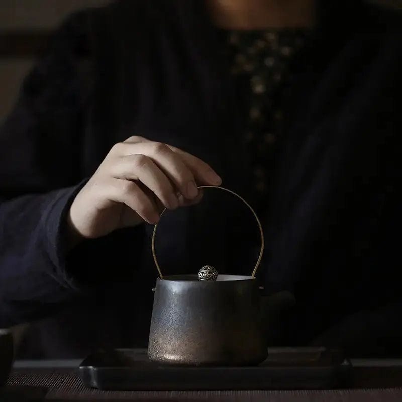 Antieke Japanse keramische theepot 210 ml