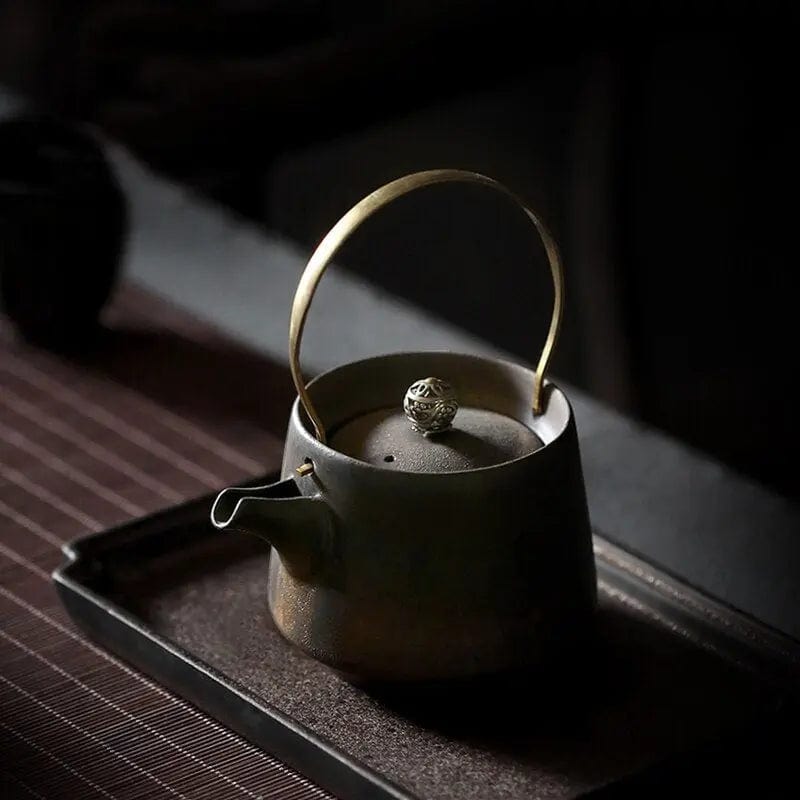 Antieke Japanse keramische theepot 210 ml