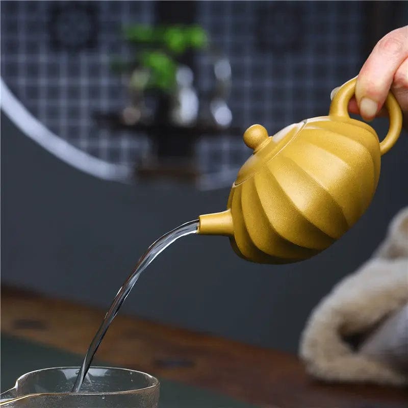 Authentieke Chinese Yixing gele klei theepot 230 ml