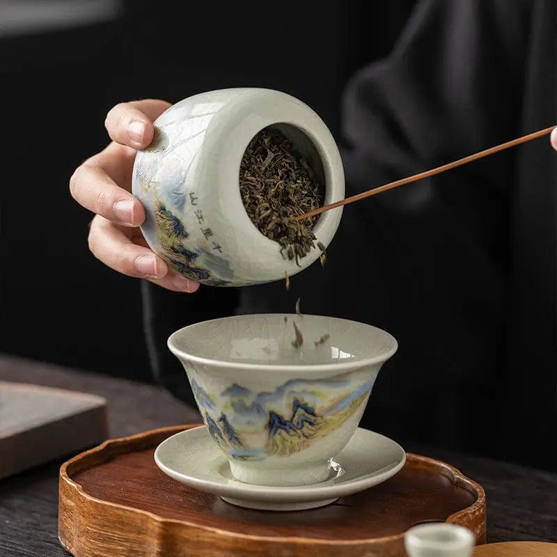 Chinese keramische theedoos