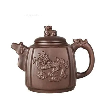 Chinese klei theepot met drakenmotief, 500 ml
