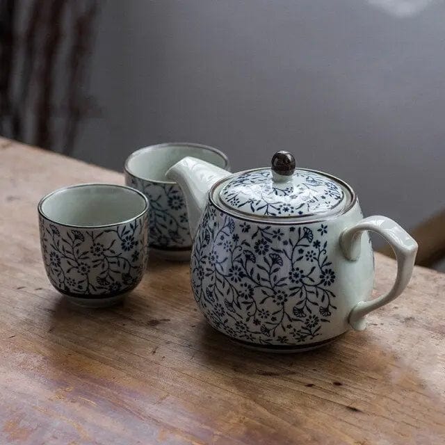 Chinese porseleinen theeset kleine bloemen 480 ml