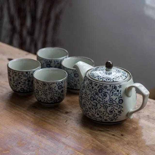 Chinese porseleinen theeset kleine bloemen 480 ml