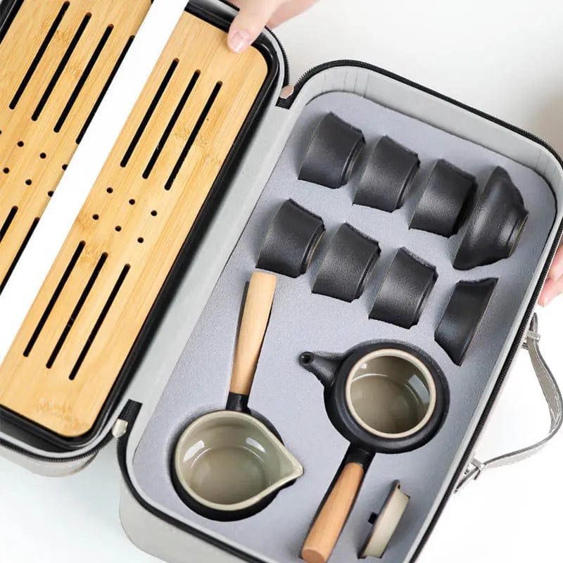 Chinese theeset met zijhandgreep