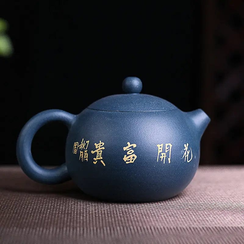Chinese Yixing Blauwe Bloem Klei Theepot 230ML