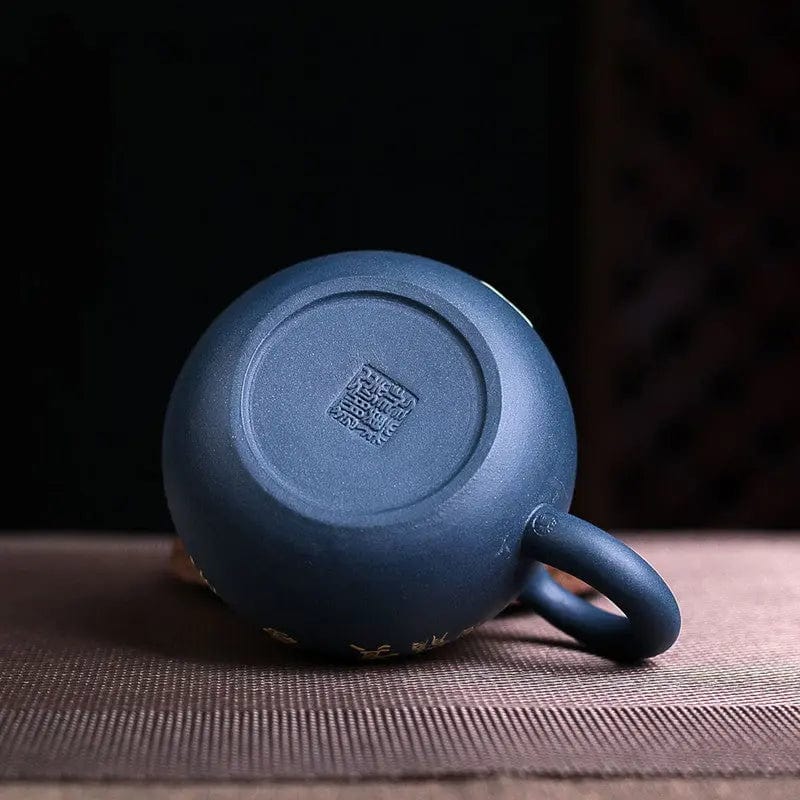 Chinese Yixing Blauwe Bloem Klei Theepot 230ML