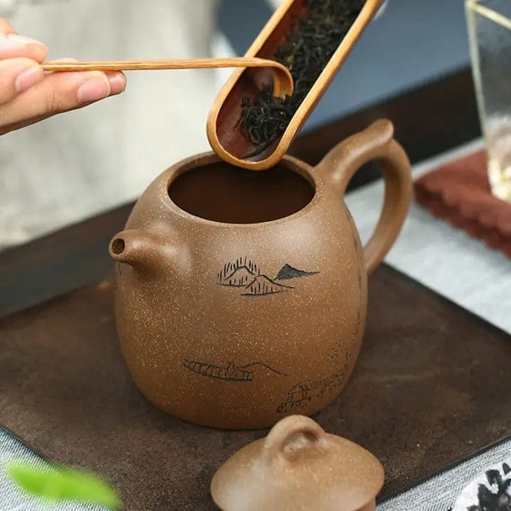 Chinese Yixing bruine klei theepot 350ML