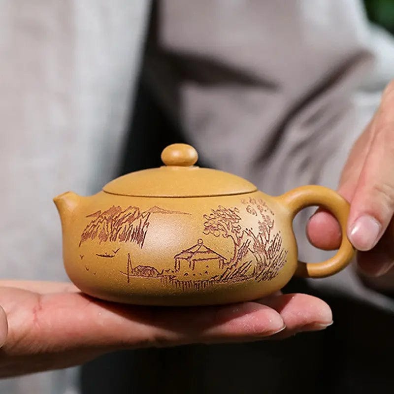 Chinese Yixing Landschap Klei Theepot 190ML