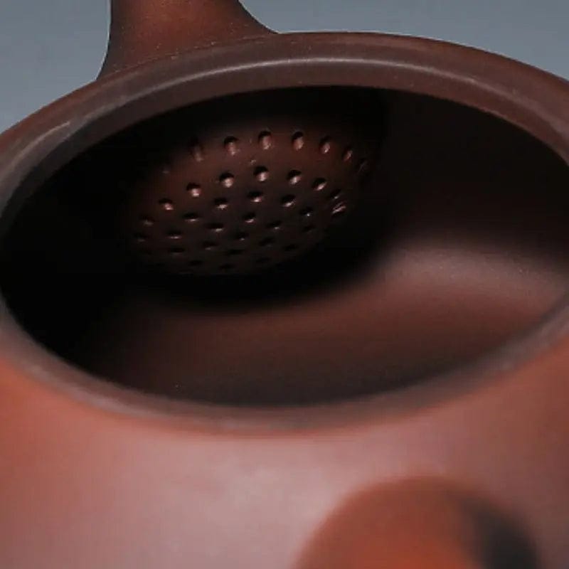 Chinese Yixing theepot bruin symboolpatroon klei 230 ml