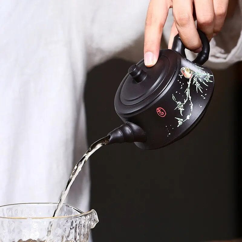 Chinese Yixing zwarte klei theepot 200ML