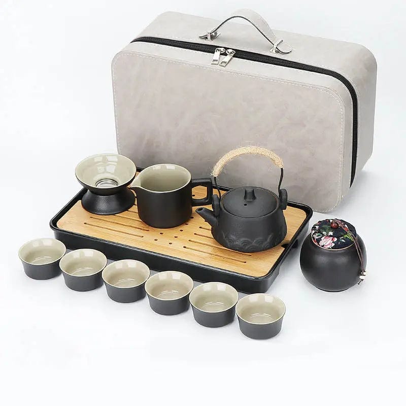 Complete Japanse keramische theeset