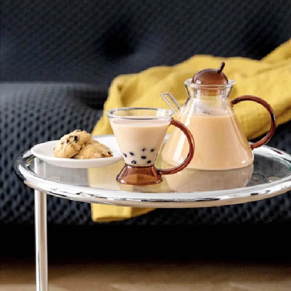 Driehoekige glazen theepot 400 ml