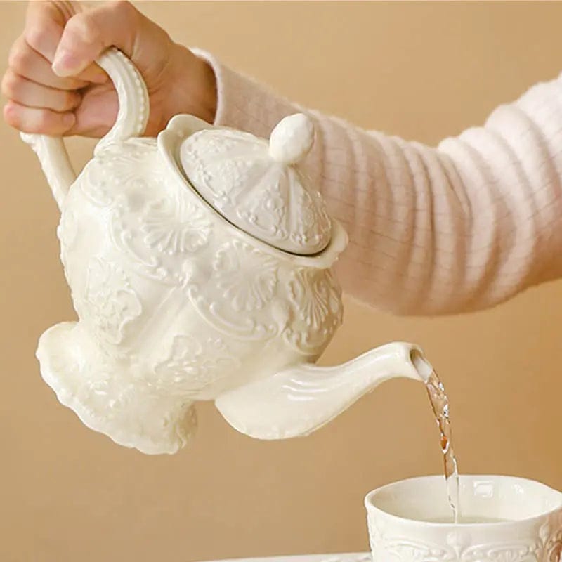Elegante 1L Engelse porseleinen theepot