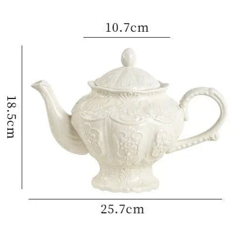 Elegante 1L Engelse porseleinen theepot