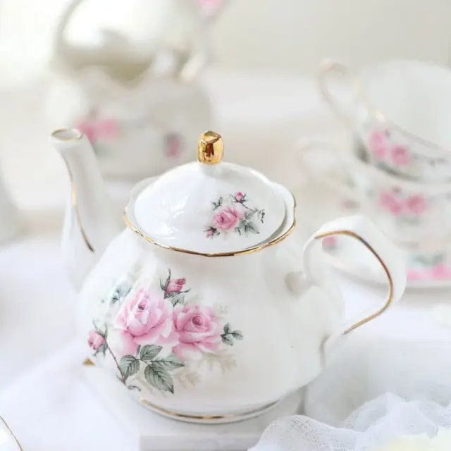 Engelse Camellia Bloem Theepot in Porselein 500ML