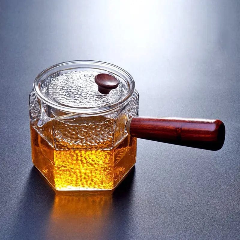 Gehamerde glazen theepot 500ML