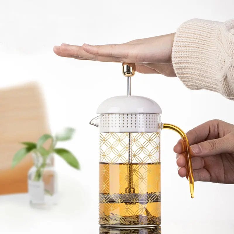 Glazen theepot met drukfilter 300ML