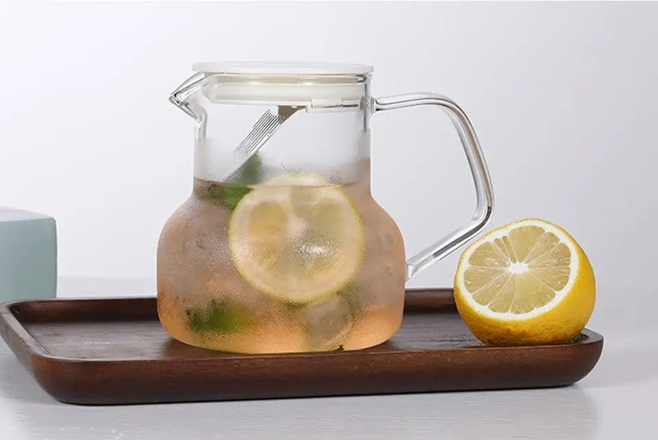 Glazen theepot met filter 1L