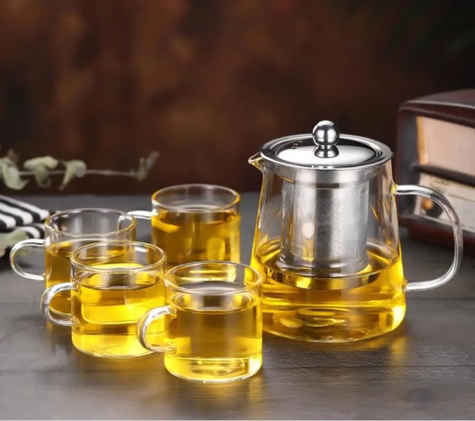 Glazen theepot met infuser 450ML - 1.3L