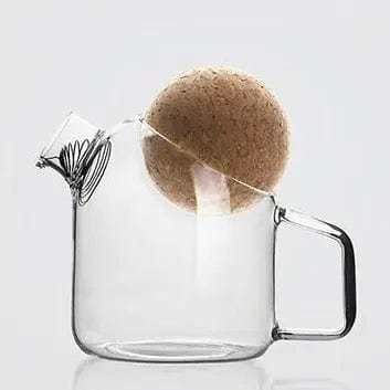 Glazen theepot met kurkmotief 250ML - 750ML