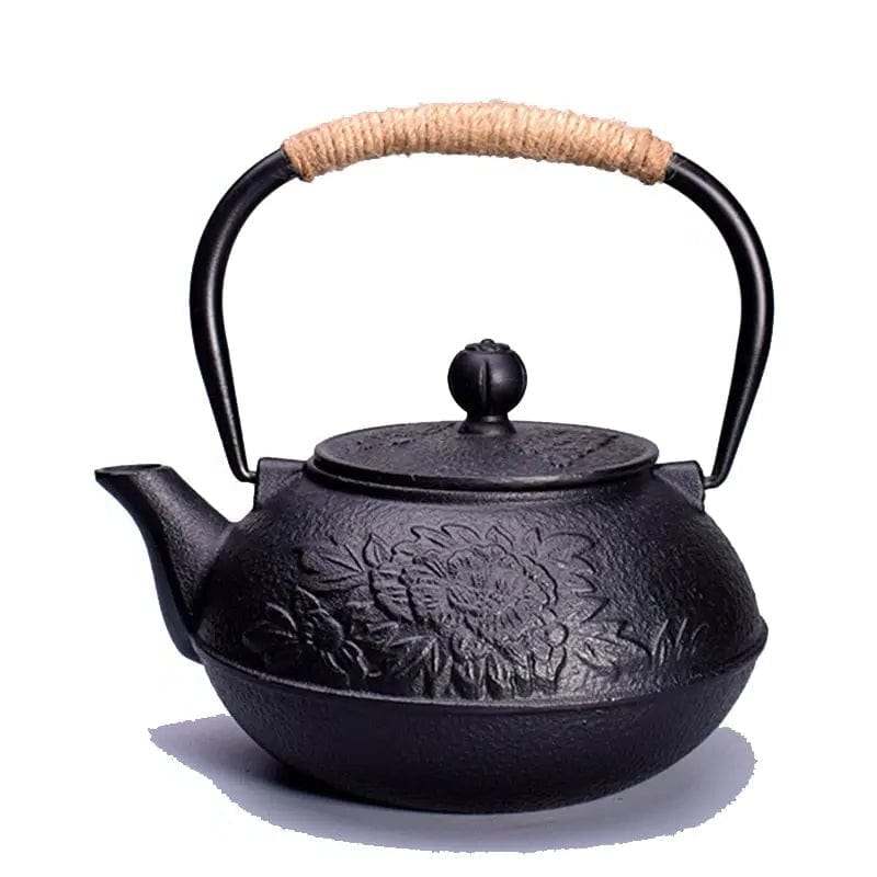 Japanse gietijzeren bloementheepot 900ml