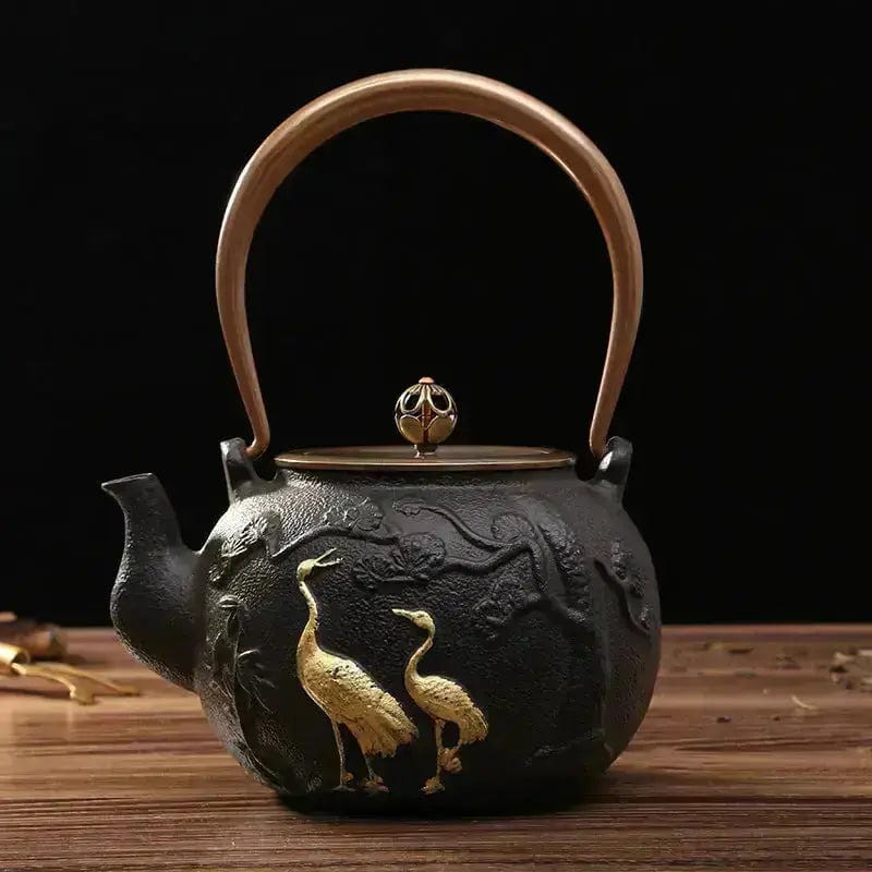 Japanse gietijzeren theepot Bergamot Kranen 1.1L