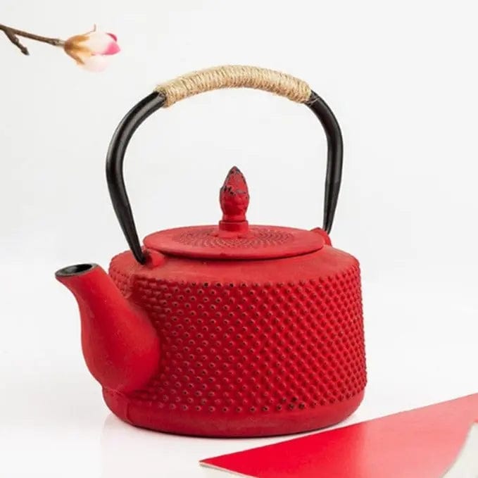 Japanse gietijzeren theepot kleurrijk 850ML
