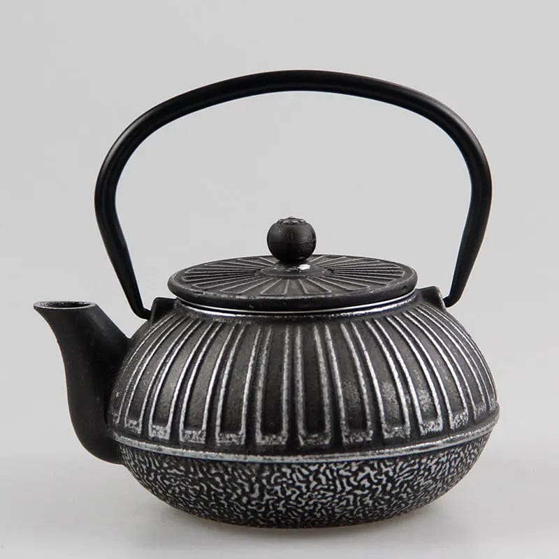 Japanse gietijzeren theepot met rechthoekig patroon 600 ml