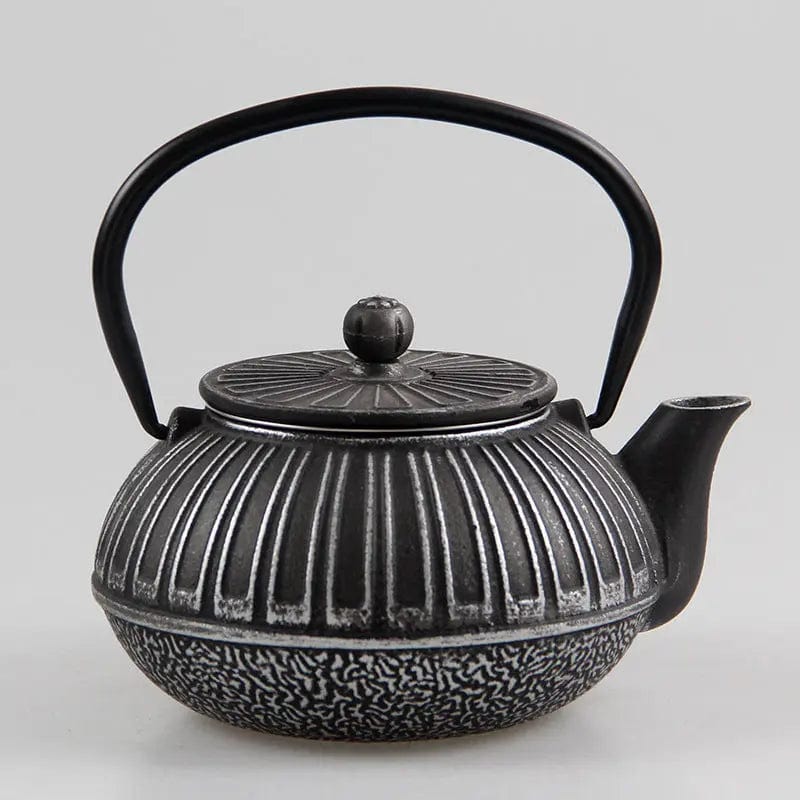 Japanse gietijzeren theepot met rechthoekig patroon 600 ml