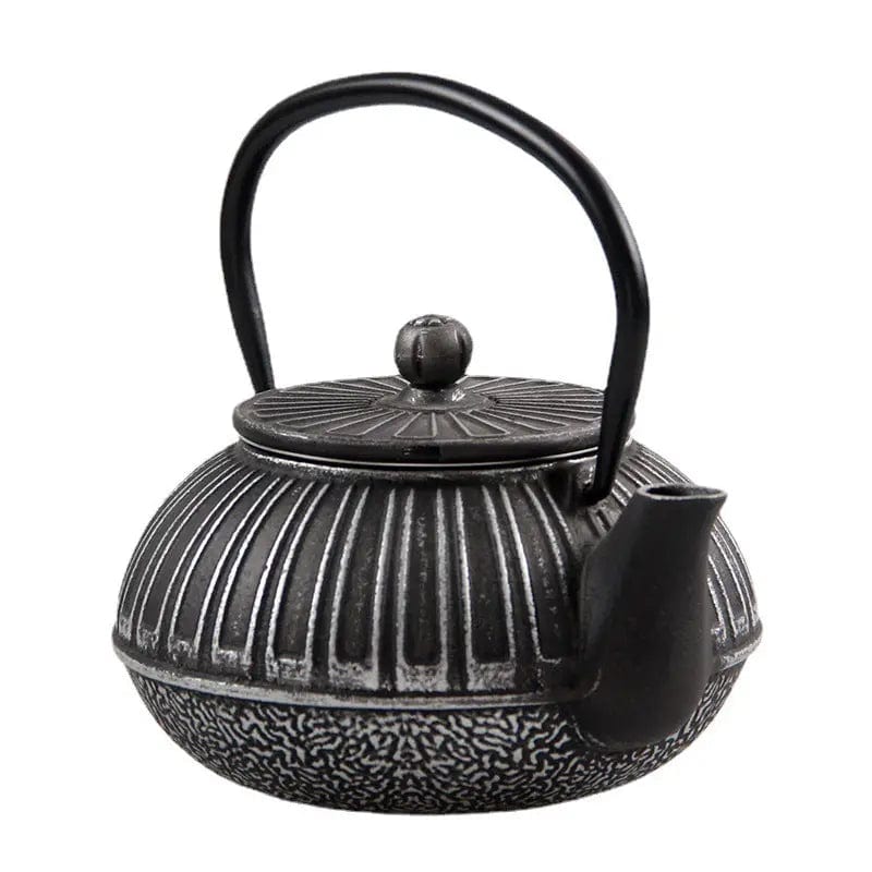 Japanse gietijzeren theepot met rechthoekig patroon 600 ml