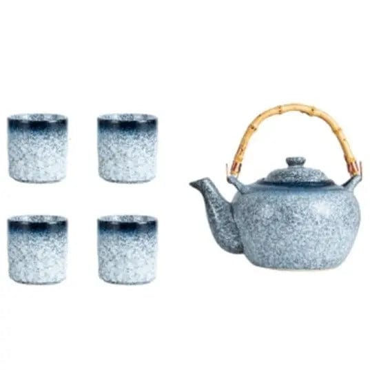 Japanse grijze keramische bamboe theepot 500ML