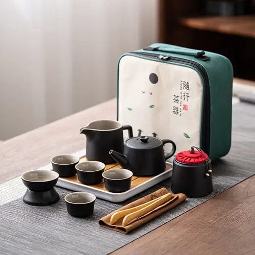 Japanse keramische reistheeset