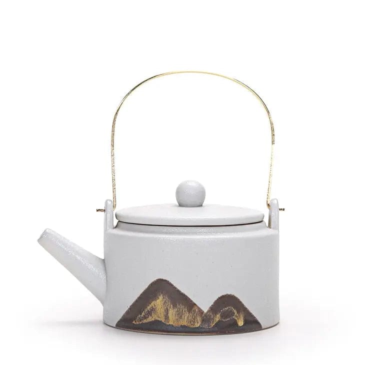 Japanse keramische theepot met bergpatroon 220 ml