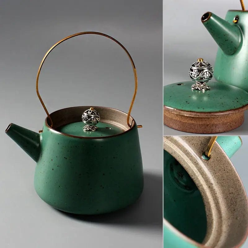 Japanse keramische theepot met design 210 ml