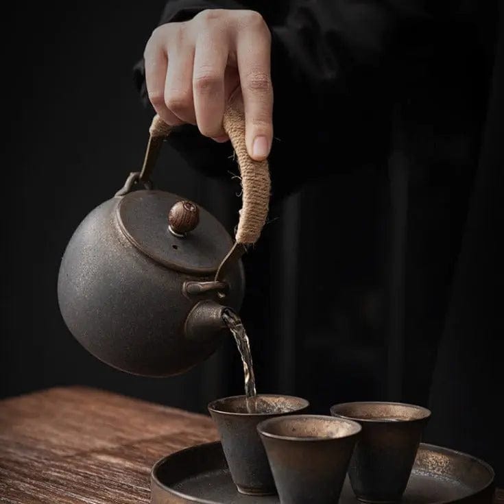 Japanse keramische theepot vintage charme 475 ml