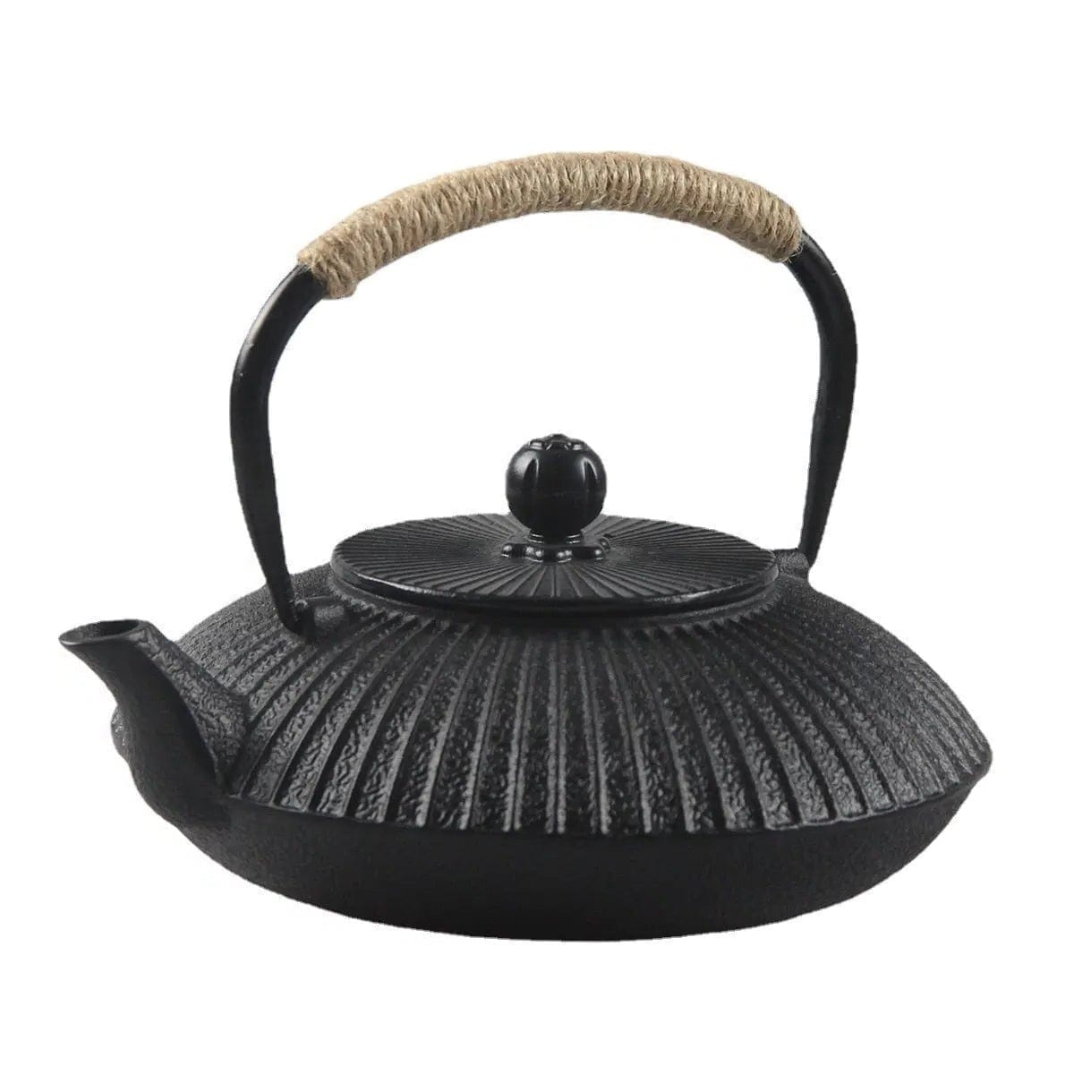 Japanse platte gietijzeren theepot 800ml