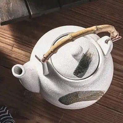 Japanse witte keramische theepot 700ML